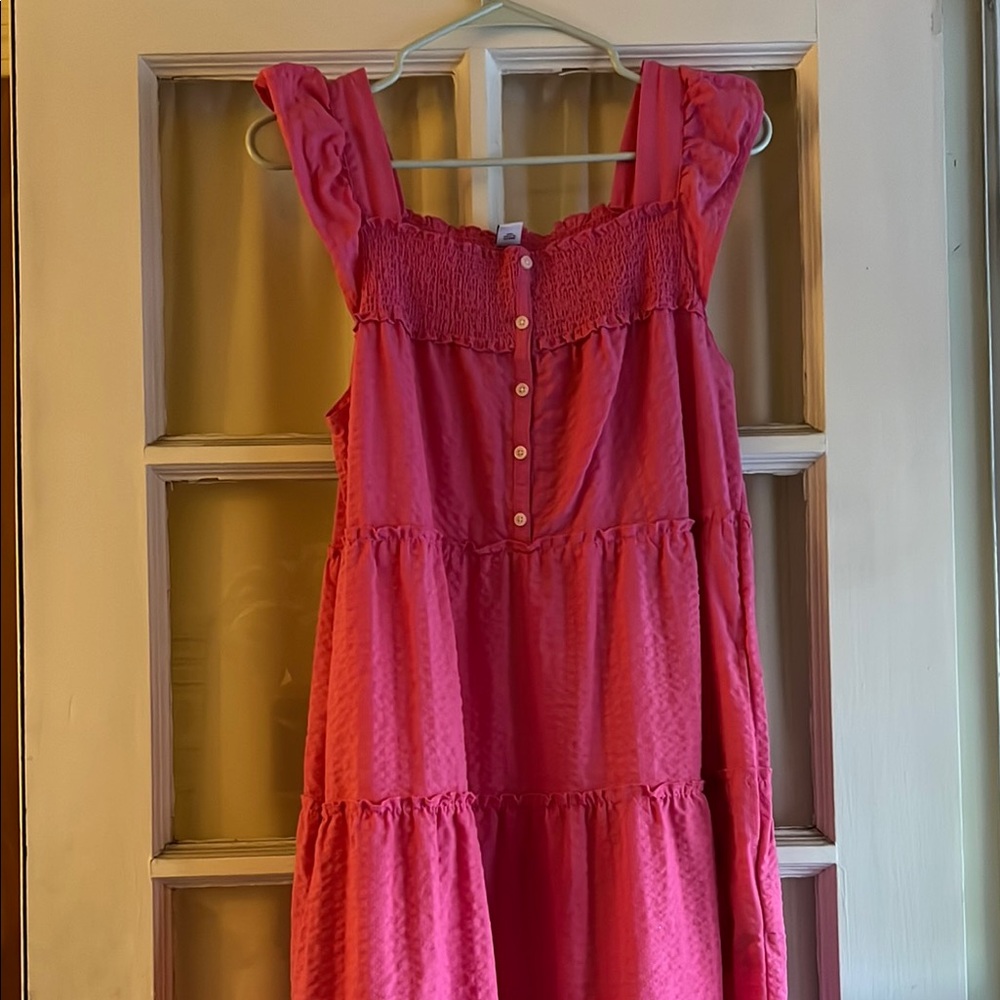 Old Navy Pink Midi Dress